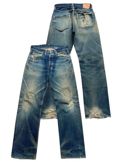 Other Designers Vintage 90s Denime Orrizonti Selvedge Distressed Denim 30x31