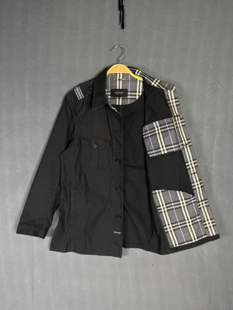 Burberry Burberry Black Label Military Nova Check Button Up Jacket