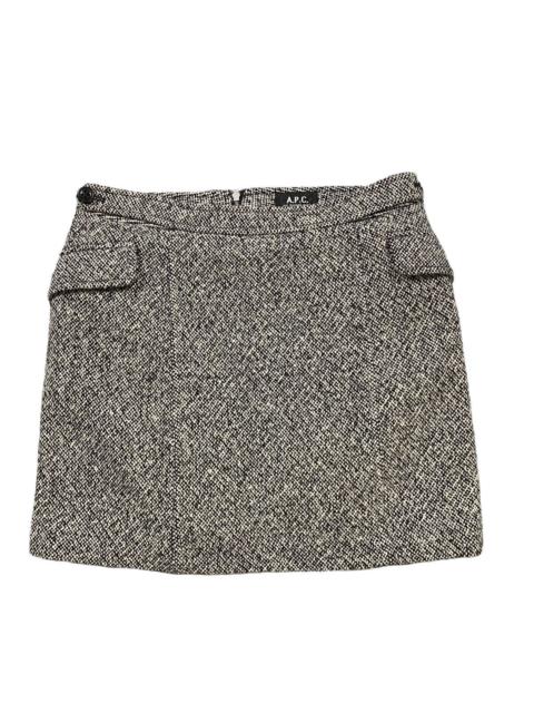 A.P.C. Vintage Apc Mini Skirt Wool M Size Grey Colour