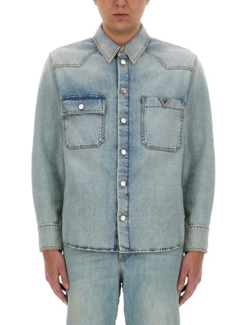 Valentino Valentino Men Denim Shirt