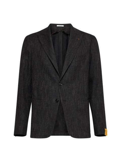 TAGLIATORE - Tagliatore Men Montecarlo Wool And Silk-Blend Blazer
