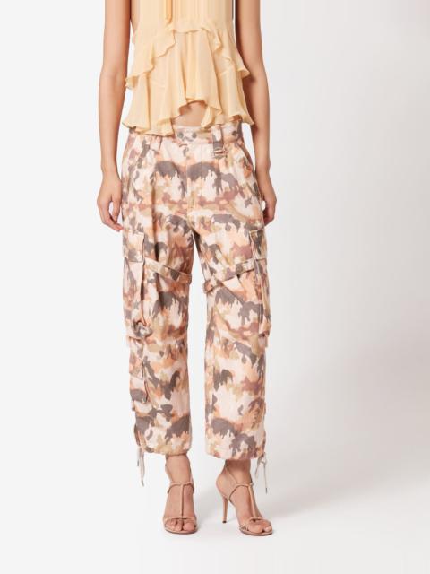 Isabel Marant Elore Printed Cotton Trousers