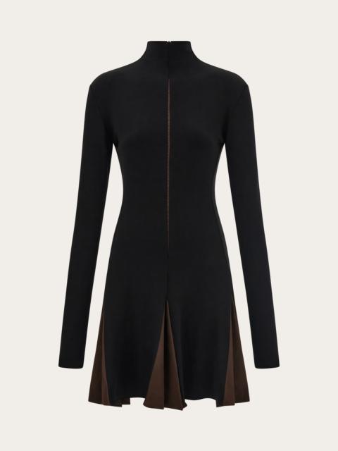 FERRAGAMO Dress with contrasting inserts