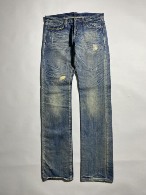 Hysteric Glamour HYSTERIC GLAMOUR DISTRESSED REPAIRED DESIGN DENIM JEANS