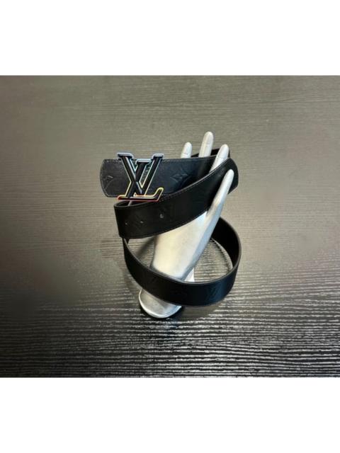 Louis Vuitton Louis Vuitton LV25 Iridescent Logo-Embossed Leather Belt