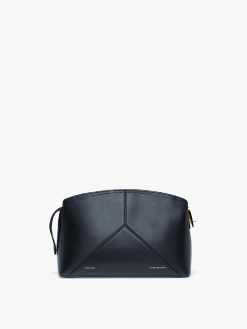 Victoria Beckham Exclusive Victoria Clutch Bag In Navy Leather