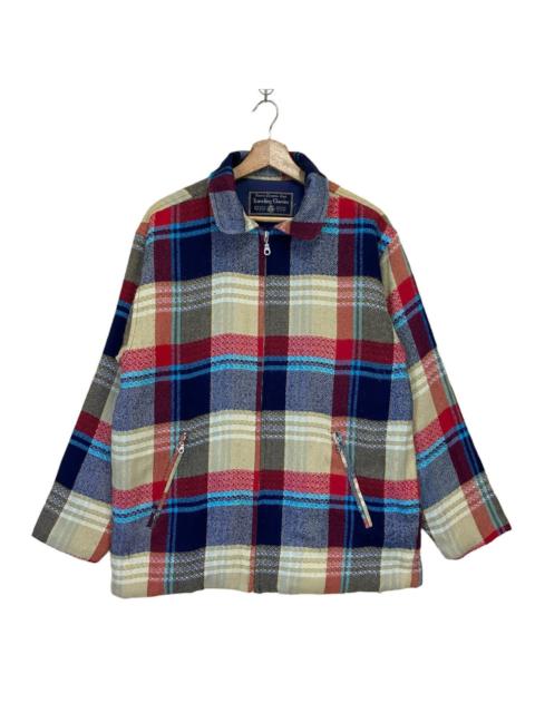 Other Designers Japanese Brand - Vintage 90s Travelling Classic Flanel Plaid Zipper Jacket