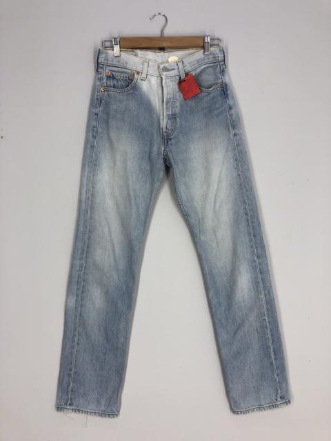 Levi's LEVI'S 501 Light Blue Stone Wash Jean Ripped Denim Size 29