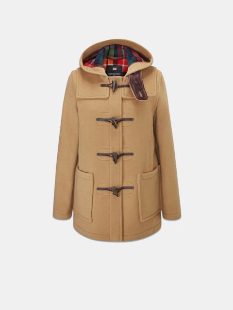 GLOVERALL Women's Short Slim Fit Freda Duffle Coat Camel Buchanan