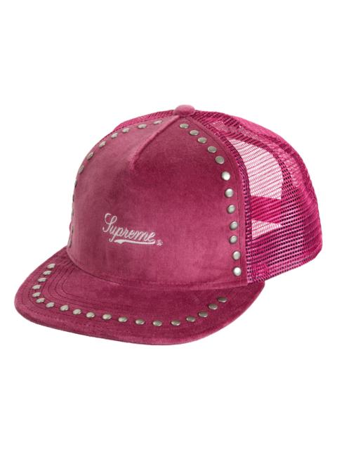 Supreme Supreme Studded Velvet Mesh Back 5-Panel Dusty Pink