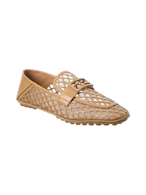 FENDI FENDI Baguette Leather & Mesh Loafer
