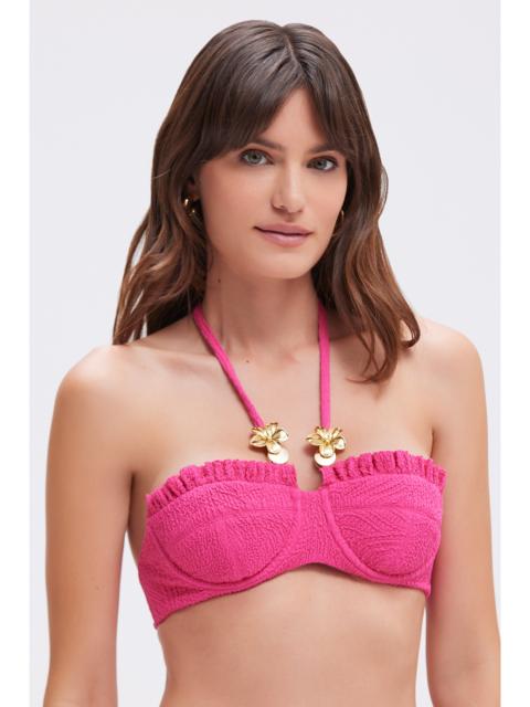 PatBO BREEZE JACQUARD BIKINI TOP