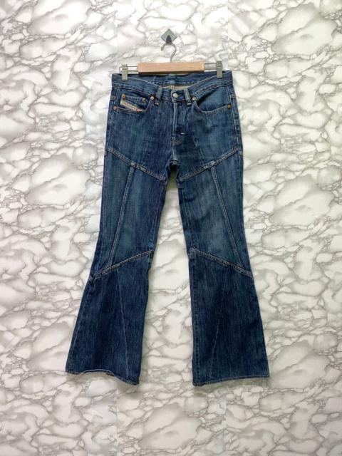 Other Designers Vintage - DIESEL INDUSTRY Flared Reconstructed Low Rise Denim