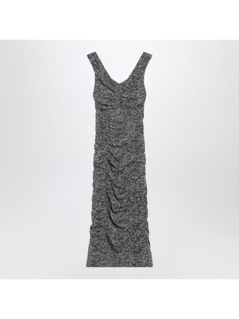 Dolce & Gabbana Dolce&Gabbana Diagonal Print Dress In Silk Blend Women