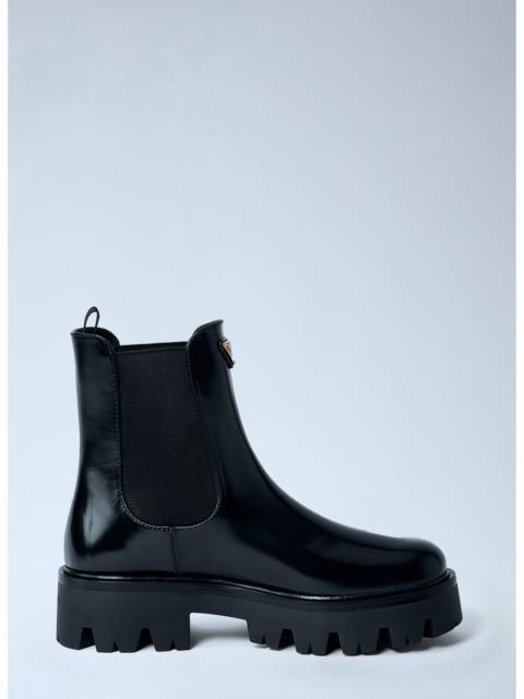 Prada Prada Women Logo Plaque Ankle Boots