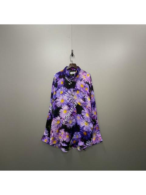 BALENCIAGA Balenciaga Full Flower Purple Blouse