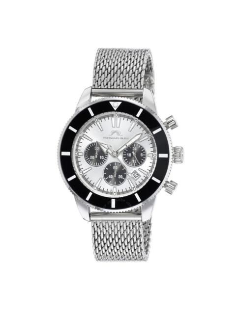 Other Designers Porsamo Bleu Brandon Chronograph Quartz Silver Dial Men's Watch 1011BBRS