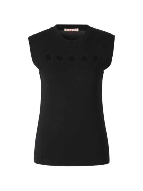 Marni Marni Women Sleeveless Tank Top With Cut-Outs