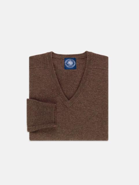 J. PRESS LAMBSWOOL V-NECK SWEATER