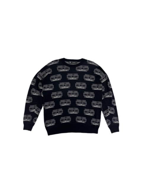 UNDERCOVER Monogram Print Razor Blade Crewneck