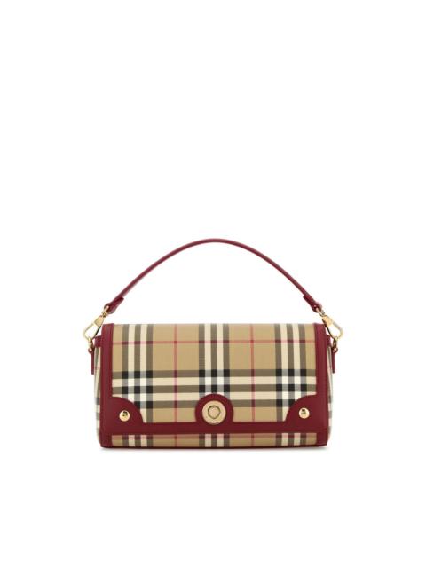 Burberry BURBERRY Note Archive beige/ruby red Top Handle Bag New