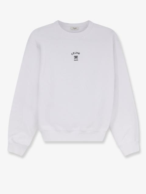 CELINE Celine Cotton Sweatshirt With Embroidered Logo On The Front