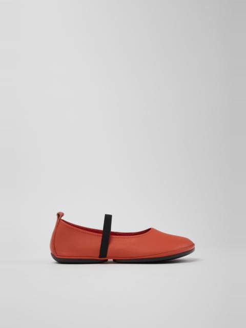 CAMPERLAB Orange Leather Shoes for Women.