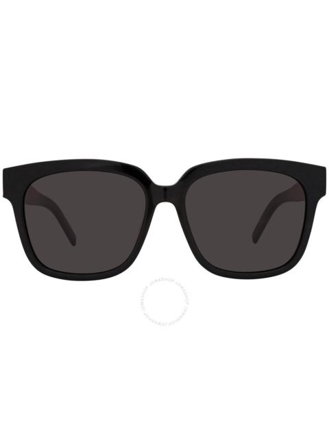 SAINT LAURENT Saint Laurent Black Square Ladies Sunglasses SL M40/F 001 55