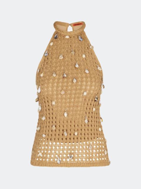 SIMONMILLER Bahi Crochet Top in Natural