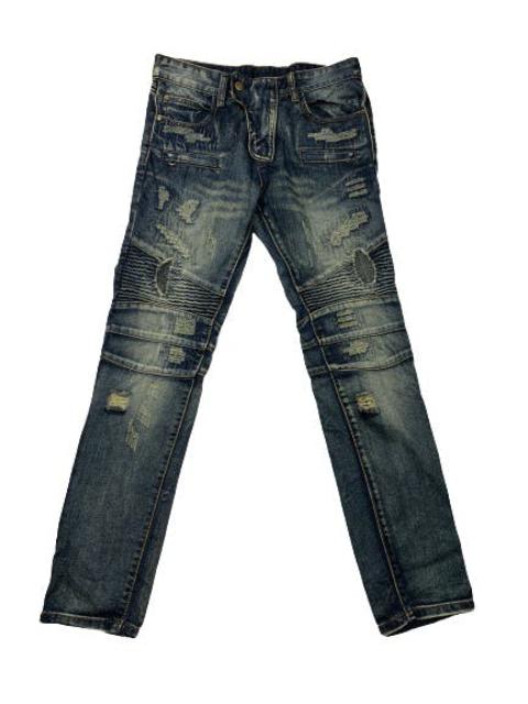 Other Designers Japanese Brand - Bie Pa fashion distress bikers jeans