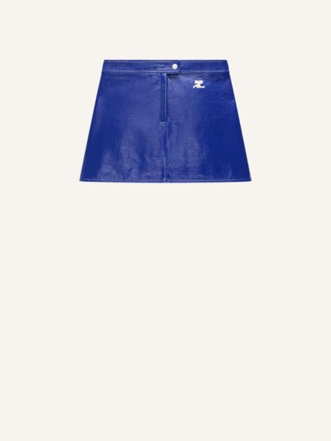 courrèges REEDITION VINYL MINI SKIRT