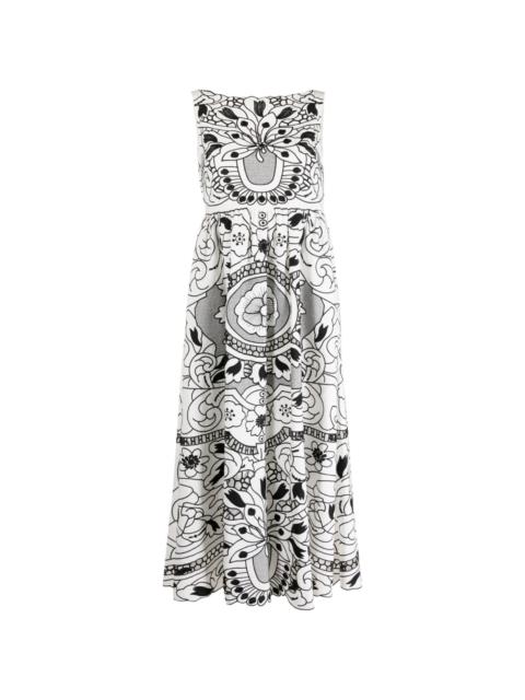 REDValentino graphic-print sleeveless dress