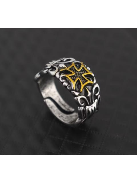 Archival Clothing - Gold colour streetwear adjustable ring