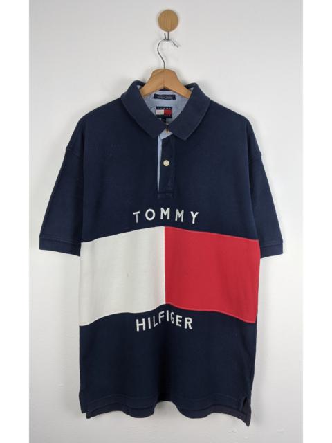 Other Designers Tommy Hilfiger - Vintage Tommy Hilfiger Big Flag Logo Polo shirt