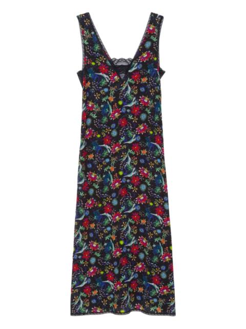 Zadig & Voltaire Renzo lace floral midi dress