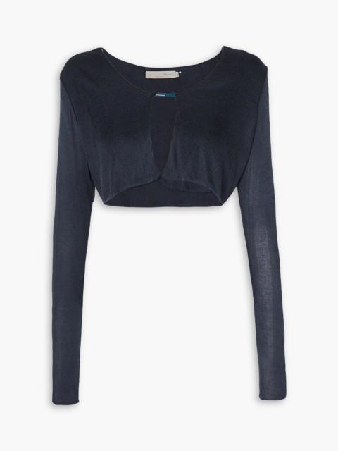 Other Designers Birdie cropped bamboo top