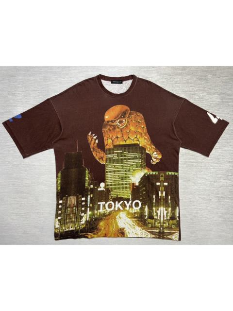 UNDERCOVER Undercover - S/S ‘19 - Tokyo Monster Print T-Shirt Bordeaux