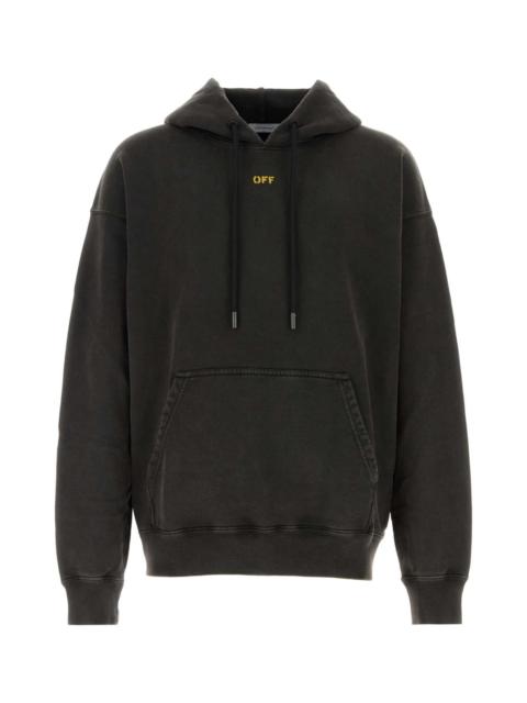 Off-White Off White Men Slate Cotton Sweatshirt