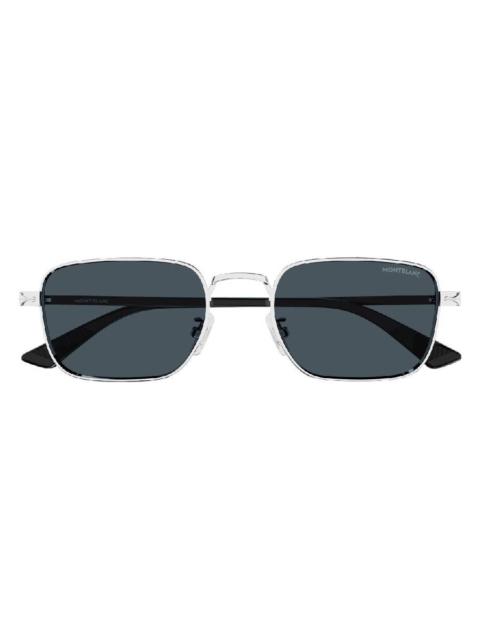 Montblanc Montblanc Blue Rectangular Men's Sunglasses MB0339S 003 53