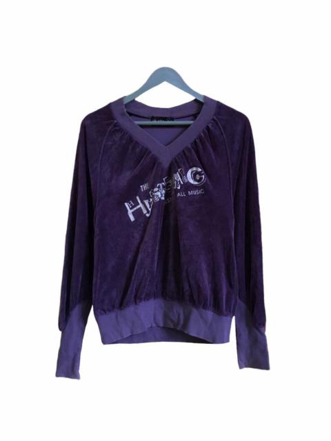 Other Designers Archival Clothing - Hysterics Destroy All Music Velvet Sweatshirt