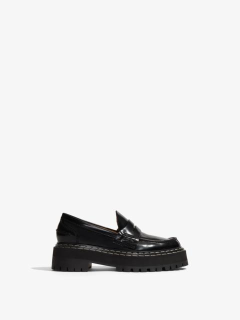 Proenza Schouler Lug Sole Platform Loafers in Spazzolato Leather