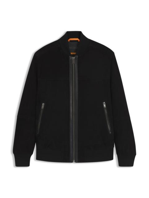 BOSS REGULAR-FIT JACKET IN SUEDE