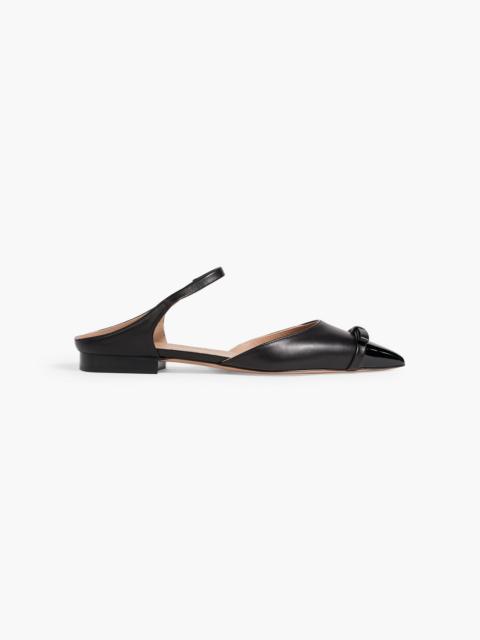MALONE SOULIERS Blythe 10 bow-detailed leather point-toe flats