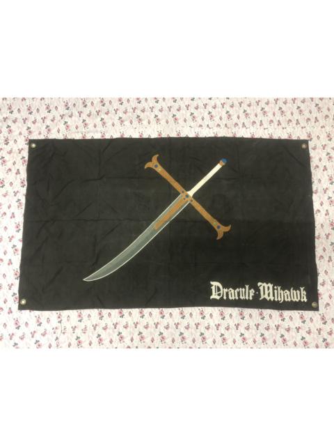 Anime One Piece Dracule Mihawk Takanome pirate flag