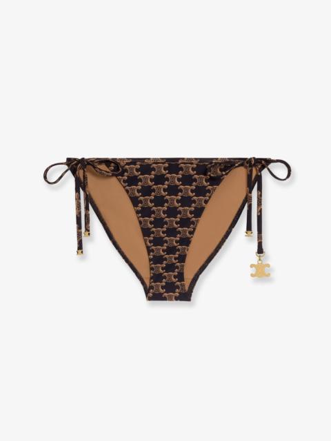 CELINE Celine Jersey Bikini Bottom With Monogram Print