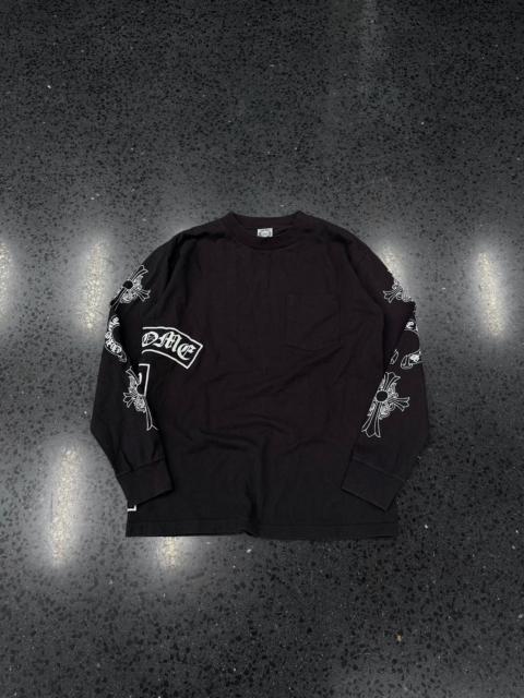 Chrome Hearts Chrome Hearts Cross Sleeve Long-Sleeve Pocket T-Shirt 'Black’