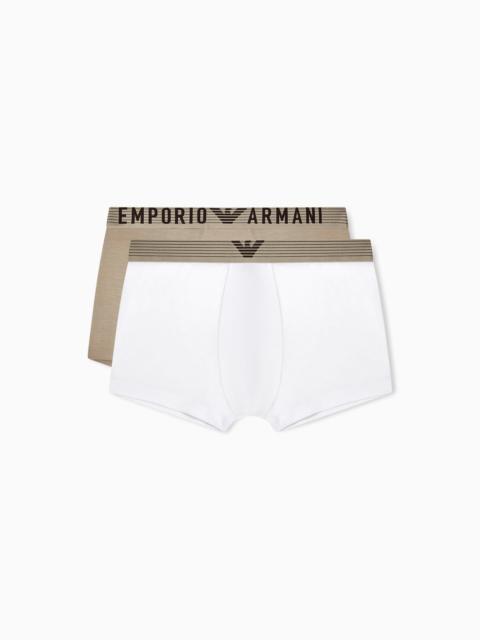 EMPORIO ARMANI TWO-PACK OF ASV SOFT-TOUCH VISCOSE BOXER BRIEFS