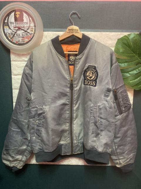 Other Designers Vintage - RARE!! Flight Jacket SUNTORY BOSS