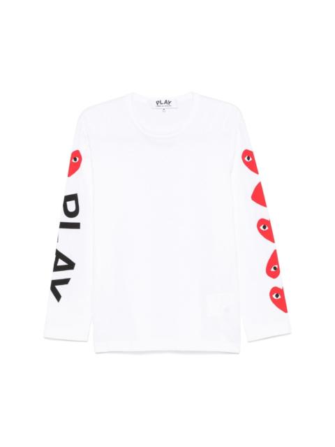 Comme des Garçons PLAY heart-print cotton T-shirt