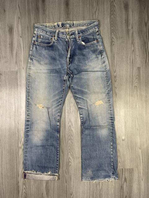 Other Designers Distressed Denim - Patina Blue-Blue Japan Red Selvedges Distressed Denim
